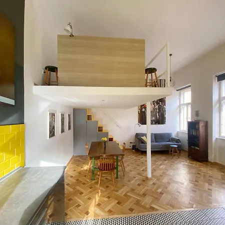 דירה Bright Artist Loft W Terrace