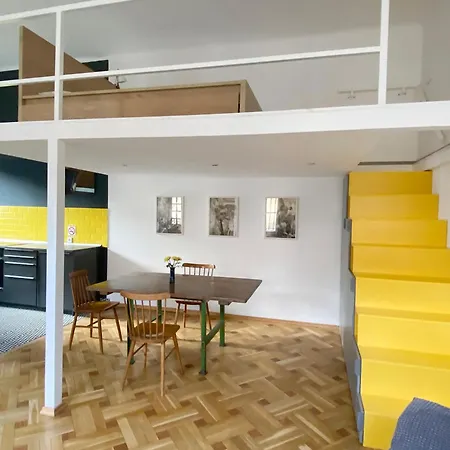 Bright Artist Loft W Terrace Budapest